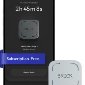 The Brick Smartphone Access Blocker, Subscription-Free Phone Lock